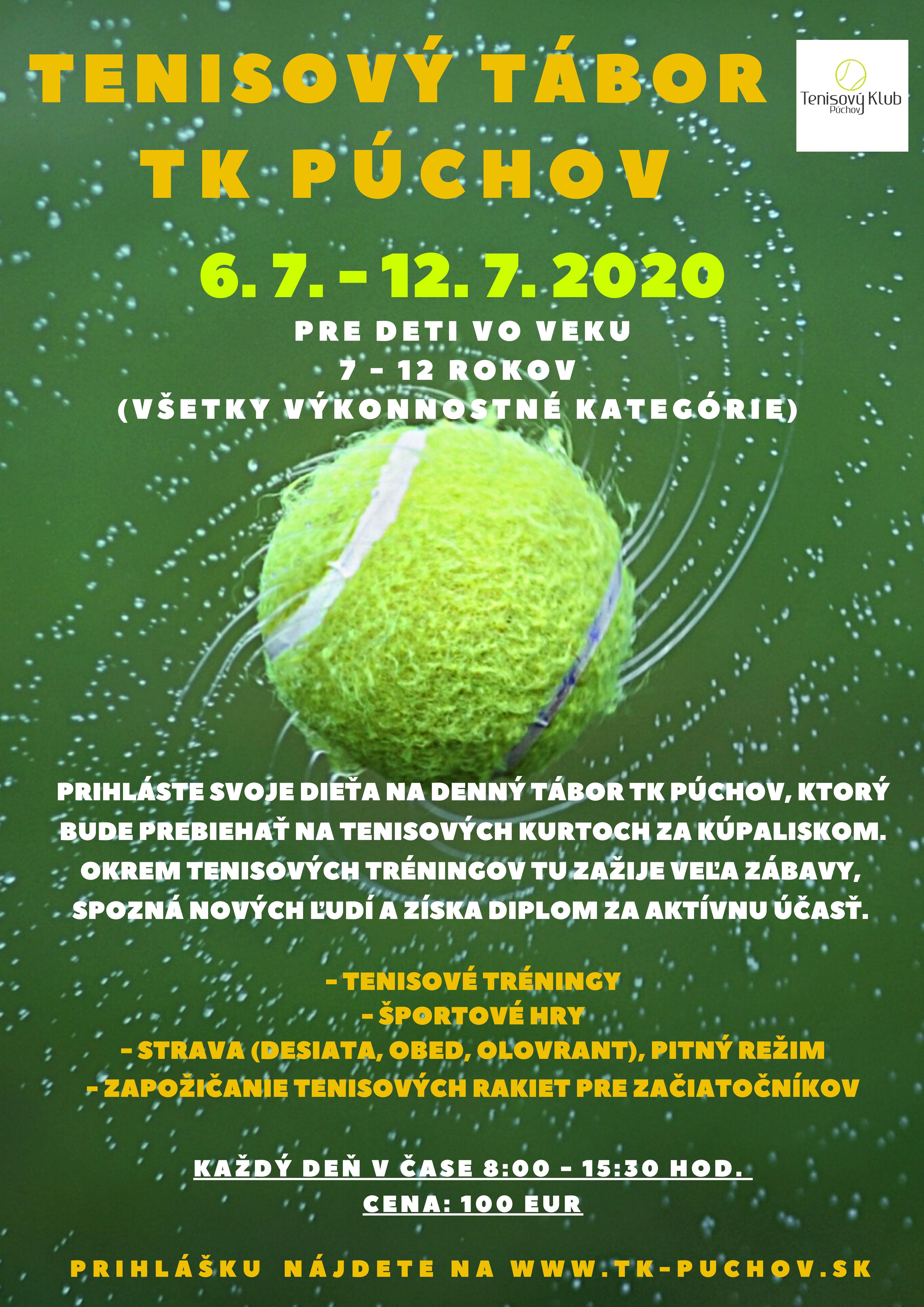 Denný tenisový tábor 2020